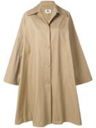 Mm6 Maison Margiela Oversized Swing Coat - Nude & Neutrals
