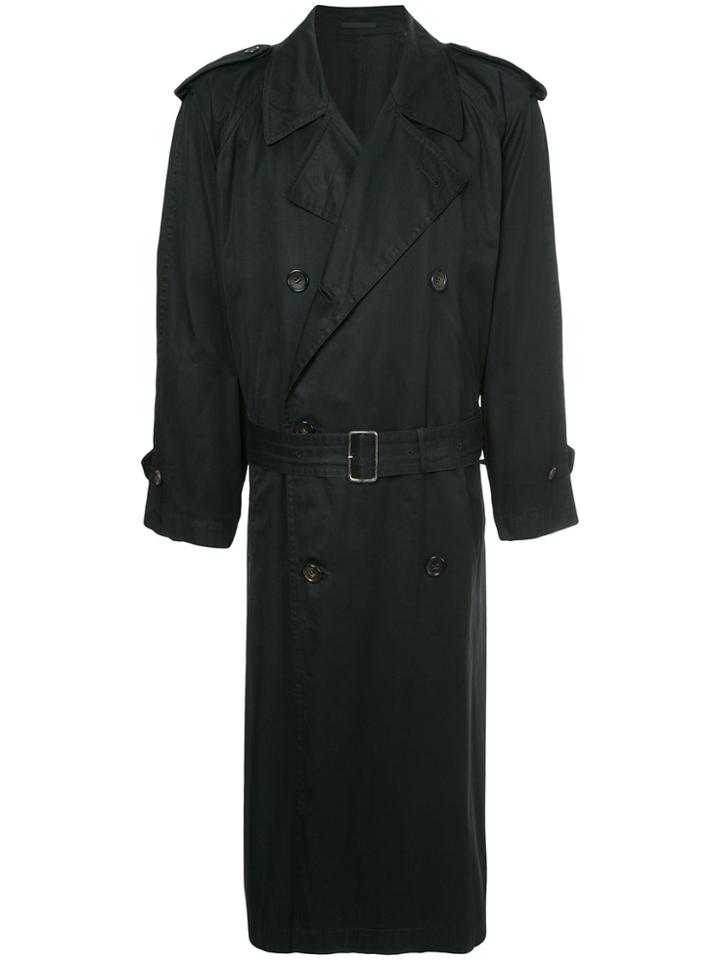 Comme Des Garçons Vintage Oversized Trench Coat - Black