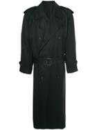 Comme Des Garçons Vintage Oversized Trench Coat - Black