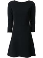 Theory Seamed Waist Dress, Women's, Size: 4, Black, Spandex/elastane/virgin Wool