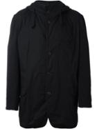 Yohji Yamamoto Button Fastening Jacket, Men's, Size: 3, Black, Cotton/cupro