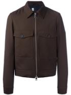 Ami Alexandre Mattiussi - Zipped Jacket - Men - Acetate - S, Brown, Acetate