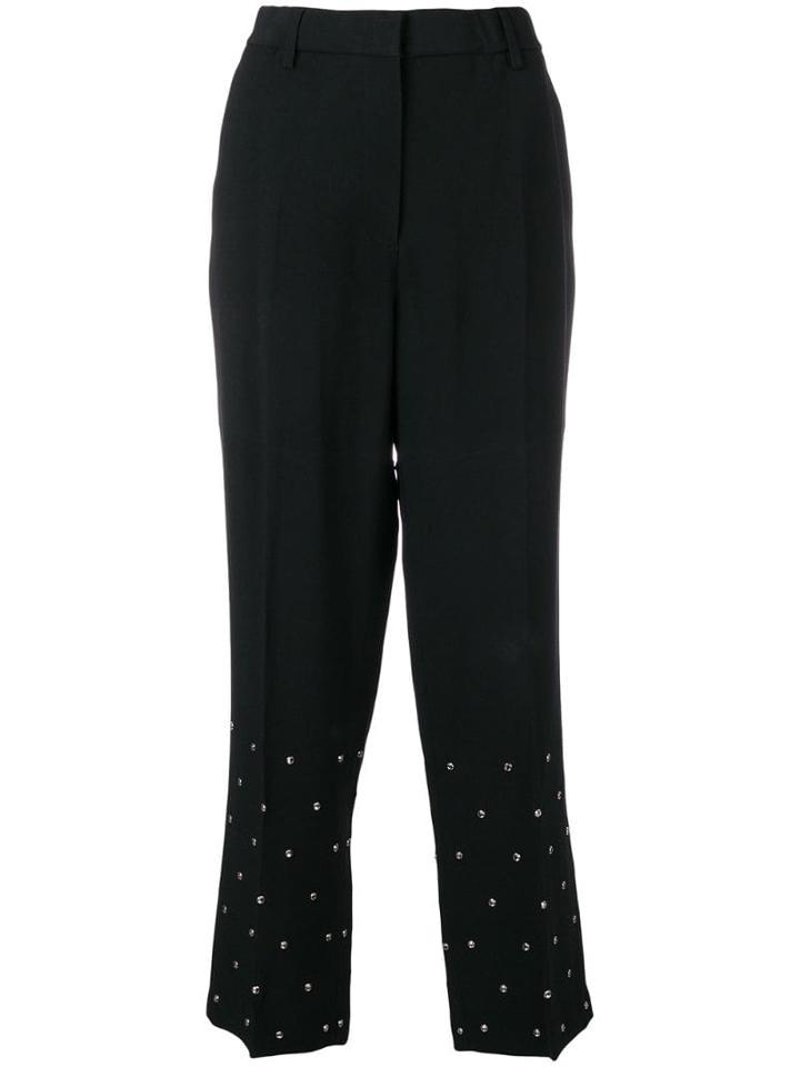 Nº21 High-waisted Embellished Trousers - Black