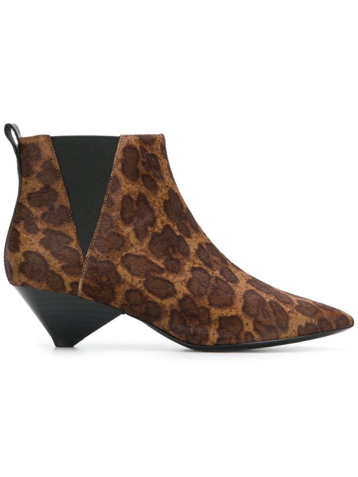 Ash Leo Pony Boots - Brown