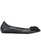Lanvin Bow Appliqué Ballerinas