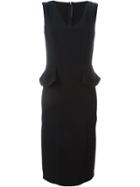 Ermanno Scervino Side Ruffle Dress - Black