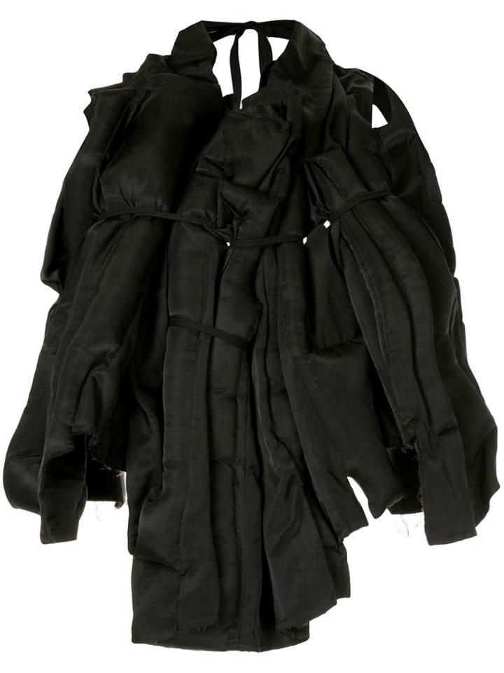 Comme Des Garçons Vintage Abstract Bundled Padded Vest - Black