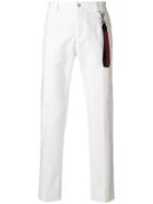 Dolce & Gabbana Emblem Piped Trousers - White