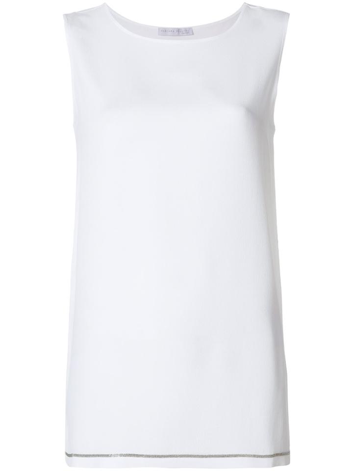Fabiana Filippi Boat Neck Tank Top - White