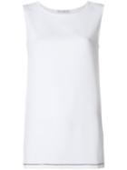 Fabiana Filippi Boat Neck Tank Top - White