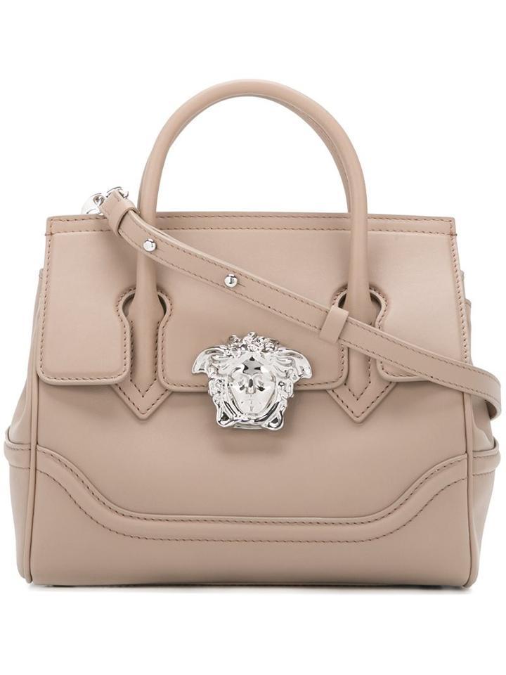 Versace Medusa Tote, Women's, Nude/neutrals