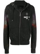 Philipp Plein Rock Pp Zipped Hoodie - Black