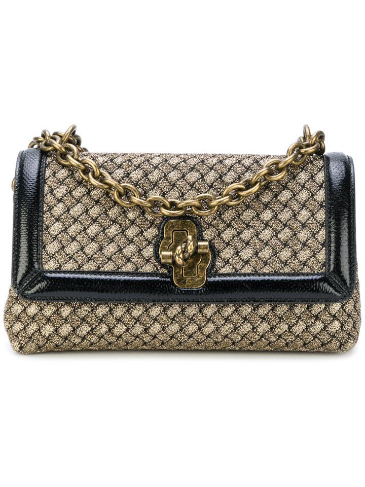Bottega Veneta Olimpia Knot Metallic Bag