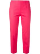 Piazza Sempione Audrey Cropped Trousers, Women's, Size: 48, Pink/purple, Cotton/spandex/elastane