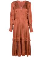 Ulla Johnson Shaina Floral Embroidery Dress - Brown