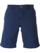 Incotex Stretch Bermuda Shorts, Men's, Size: 34, Blue, Cotton/spandex/elastane