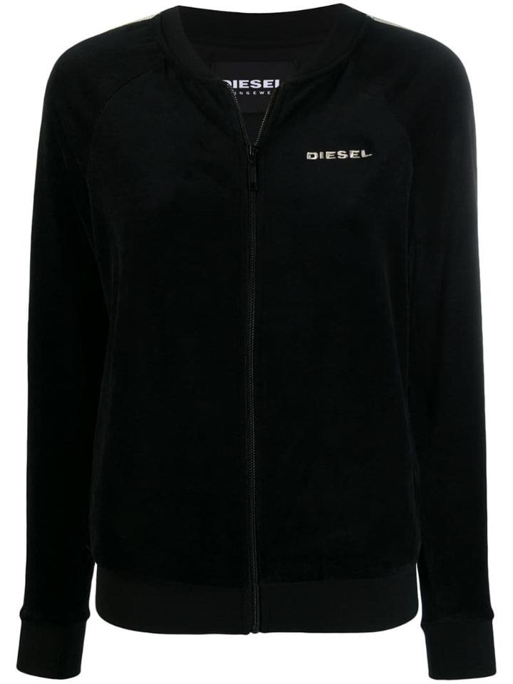 Diesel Uflt-bonshin-z Zip Up Sweatshirt - Black
