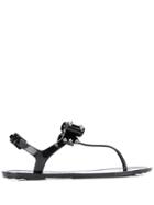Red Valentino Red(v) Bow Embellished Sandals - Black