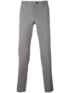 Incotex Slim Chino Trousers, Men's, Size: 46, Grey, Cotton/spandex/elastane