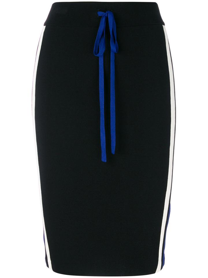 P.a.r.o.s.h. Runner Fitted Skirt - Black
