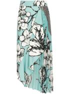 Silvia Tcherassi Aretha Mixed Print Asymmetric Skirt - Multicolour