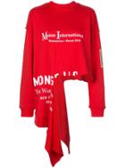 Monse Slit Hem Sweatshirt - Red