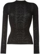 Versace Greco Perforated Jumper