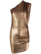 Iro Excited One Shoulder Dress - Gold