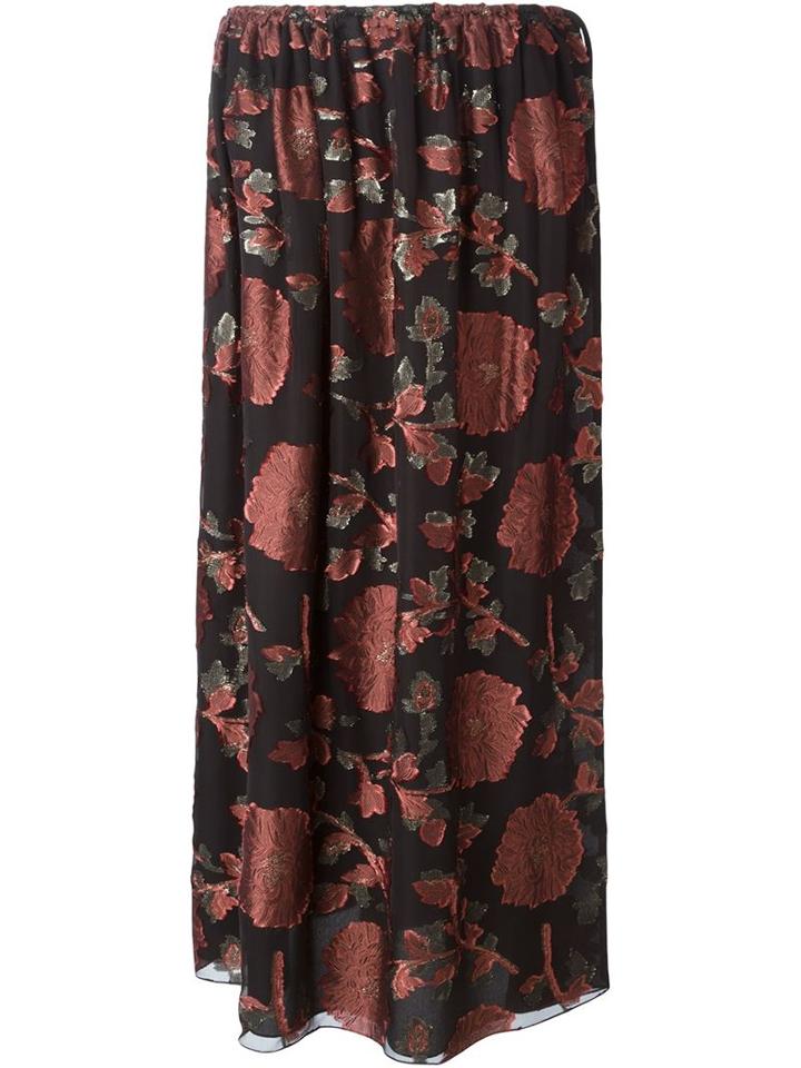 Lanvin Floral Print Maxi Skirt