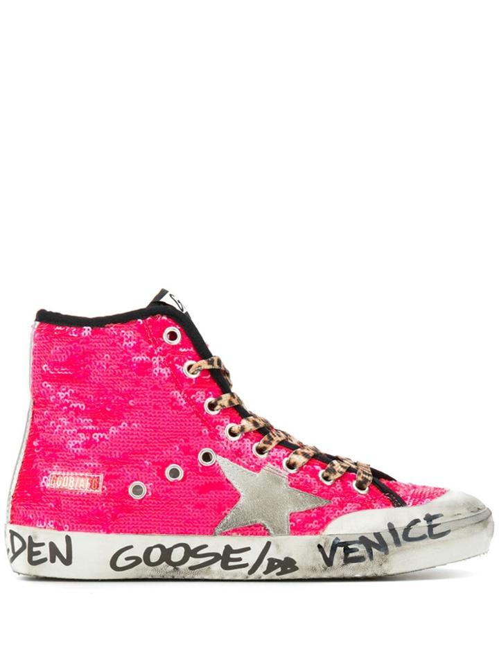 Golden Goose Deluxe Brand Francy Hi-top Sneakers - Pink