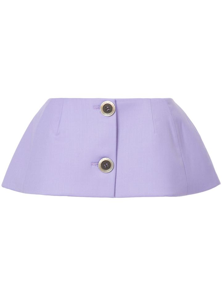 Natasha Zinko Waist Button Skirt - Pink & Purple