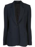 Kiki De Montparnasse Fitted Tuxedo Blazer - Blue