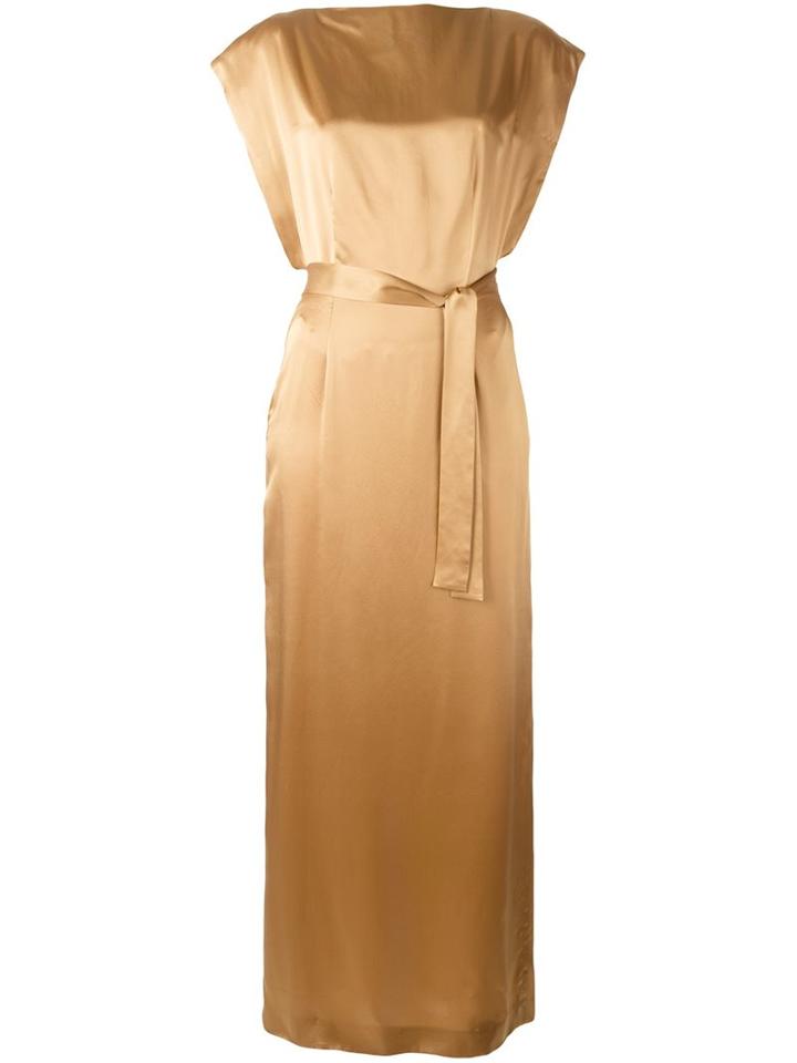 Catherine Quin 'tadao' Long Dress, Women's, Size: 2, Nude/neutrals, Silk