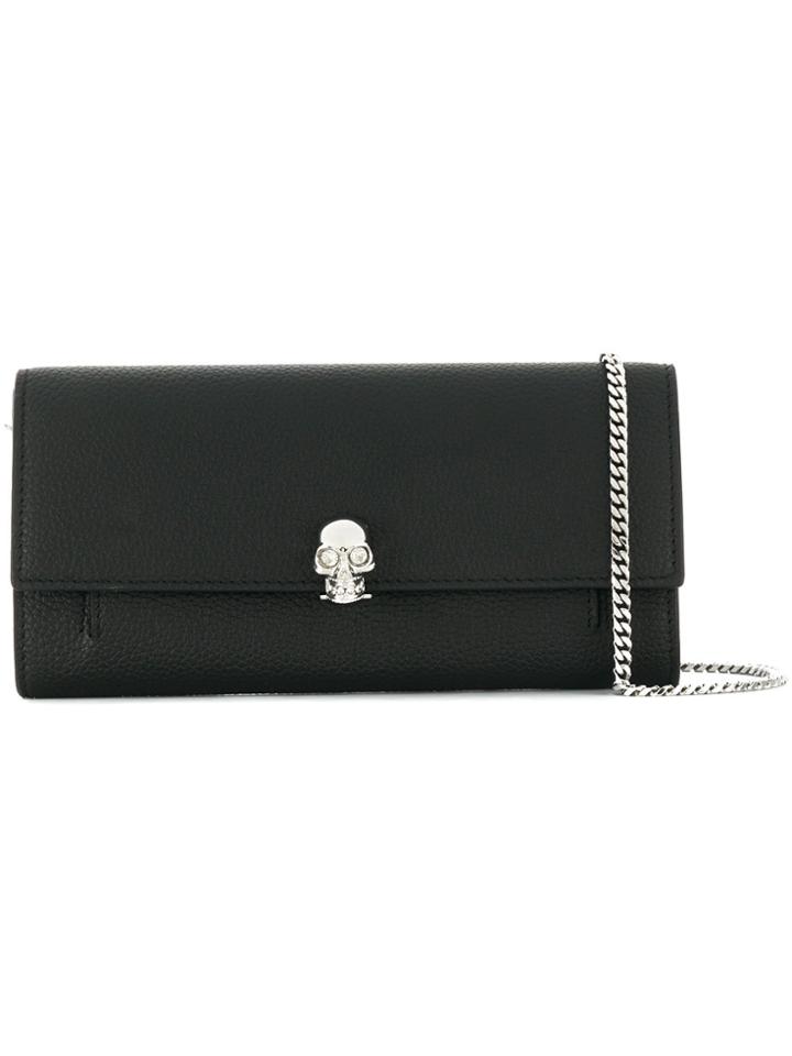 Alexander Mcqueen Skull Clutch Bag - Black