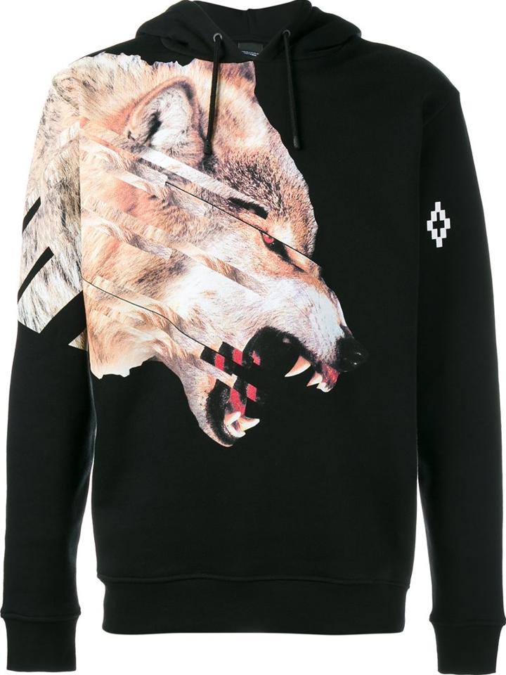 Marcelo Burlon County Of Milan 'cruces' Hoodie, Men's, Size: Small, Black, Cotton