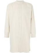 Marka Long Oversized Shirt - Nude & Neutrals