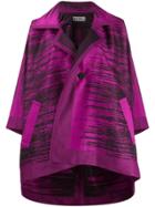 Issey Miyake Jacquard Poncho - Pink