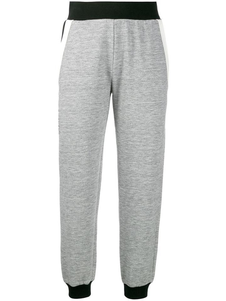 Givenchy Black Trim Track Pants - Grey