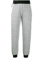 Givenchy Black Trim Track Pants - Grey