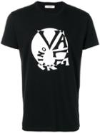 Valentino Spiral Logo Print T-shirt - Black