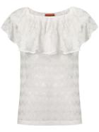 Missoni Mare Ruffled Beach Top - White