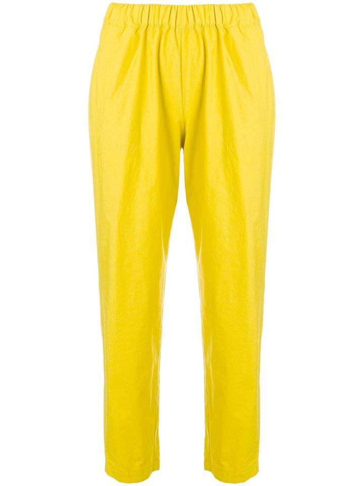 Erika Cavallini Cropped Trousers - Yellow