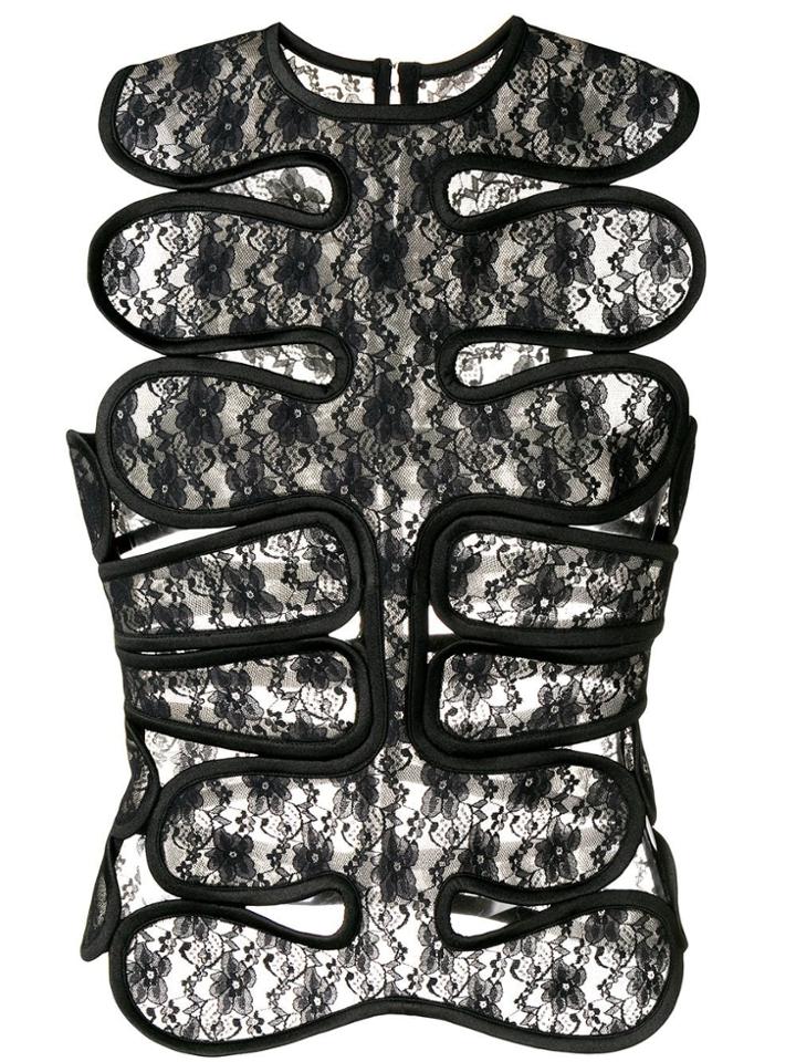 Christopher Kane Lace Crotch Top - Black