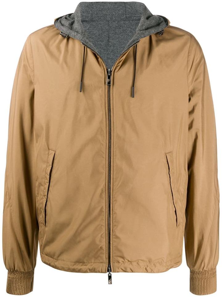 Ermenegildo Zegna Interior Lined Hooded Jacket - Brown