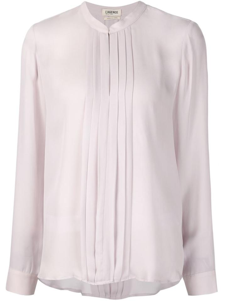L'agence Front Pleat Blouse
