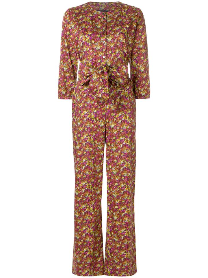 Vanessa Seward Print Belted Jumpsuit - Multicolour