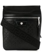 Versace Medusa Zipped Messenger Bag - Black