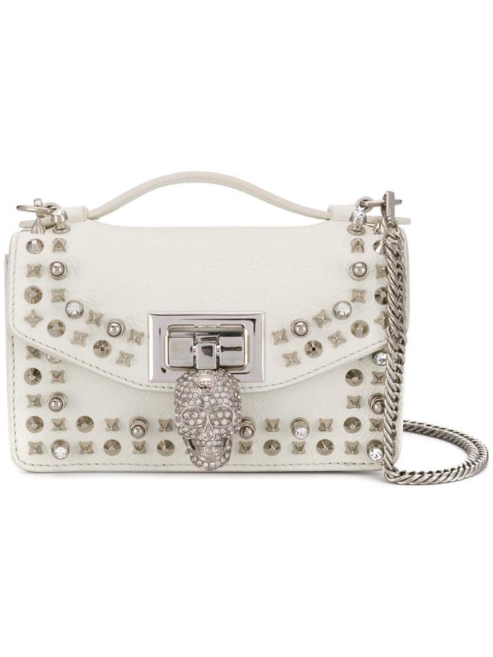 Philipp Plein Studded Crossbody Bag - White