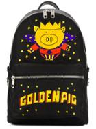 Dolce & Gabbana Golden Pig Backpack - Black