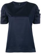 Fay Short-sleeve Fitted Blouse - Blue